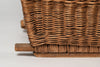 Vintage French Grape picker's basket with fabric straps