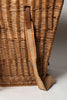 Vintage French Grape picker's basket with fabric straps