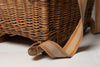 Vintage French Grape picker's basket with fabric straps