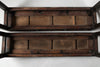 Antique Chinese elm benches with scroll feet