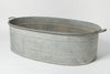Vintage continental galvanized zinc bath tub/planter