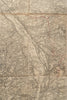 Rare Antique linen fabric backed French Map of Clamecy, dated 1845