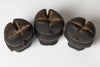 Vintage burmese wooden owl moulds