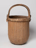 Antique chinese bentwood handle willow basket