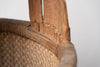 Antique chinese bentwood handle willow basket
