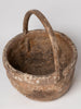 Antique rustic chinese rice basket