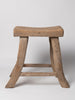 Antique 19th century chinese stool with metal repairs