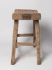 Antique 19th century chinese stool with metal repairs