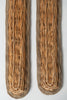 Antique French wicker baguette baskets, extra long length