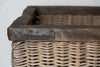 Antique French Wicker industrial trolley, circa 1920's
