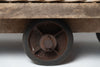 Antique French Wicker industrial trolley, circa 1920's