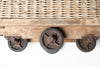 Antique French Wicker industrial trolley, circa 1920's