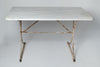 Antique 19th century french marble top bistro table