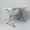 Antique 19th century french marble top bistro table
