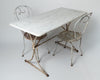 Antique 19th century french marble top bistro table