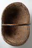 Antique chinese hand woven basket with bamboo handle