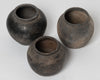 Vintage Chinese black clay pots, small size