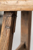 Rare vintage chinese elm stools with shaped seat tops