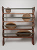 Antique 18th century Swedish folk art plate rack