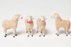 Rare collection antique German Putz sheep