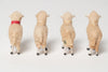 Rare collection antique German Putz sheep