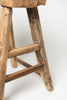 Rustic chinese elm stool, gnarly wood