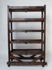 Rare Vintage Industrial Wooden Shoe Rack Trolley