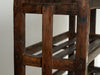 Rare Vintage Industrial Wooden Shoe Rack Trolley