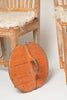 Antique 19th Century Swedish painted grain tub lid