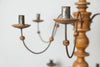 Antique 18th Century Swedish Wooden Provincial Chandelier