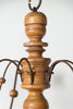 Antique 18th Century Swedish Wooden Provincial Chandelier
