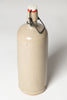 Antique French glazed Stoneware Cider bottle with porcelain cap
