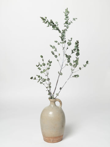 Vintage French oil jug from Digoin region