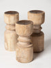 Vintage Wooden Balustrade pricket candleholders