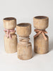 Vintage Wooden Balustrade pricket candleholders