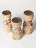 Vintage Wooden Balustrade pricket candleholders
