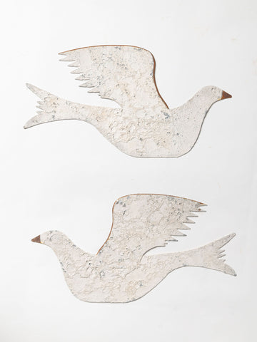 Handcrafted metal shaker style dove