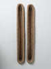Antique French wicker baguette baskets, extra long length