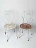 Pair of 19th Century French wrought iron garden chairs