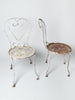 Pair of 19th Century French wrought iron garden chairs