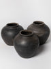 Vintage hand made chinese black pots, smaller size