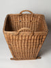 Vintage French Grape picker's basket with fabric straps