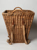Vintage French Grape picker's basket with fabric straps