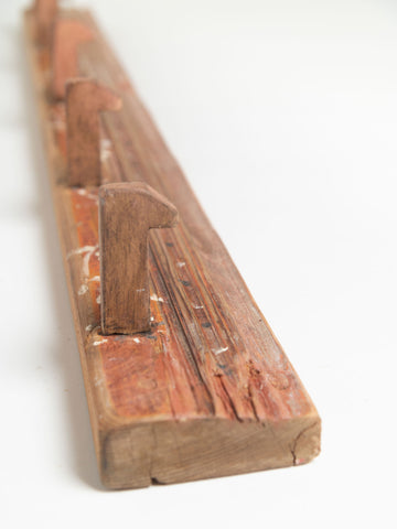 Vintage Swedish painted peg rail