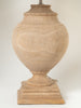 Beautiful wooden table lamps with natural linen shades