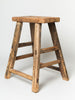 Rustic chinese elm stool, gnarly wood