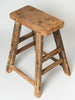 Rustic chinese elm stool, gnarly wood