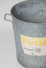 Vintage French Galvanised Zinc Steriliser bucket with label
