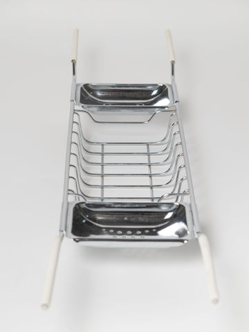 Vintage Chrome bath rack