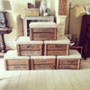 Vintage Apple Crate Storage Seats - Decorative Antiques UK  - 1